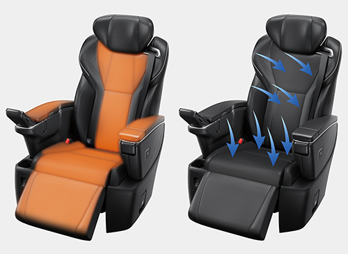 Comfortable thermal seat + Ventilation seat