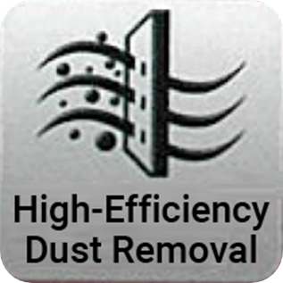 High-efficiency dust removal
