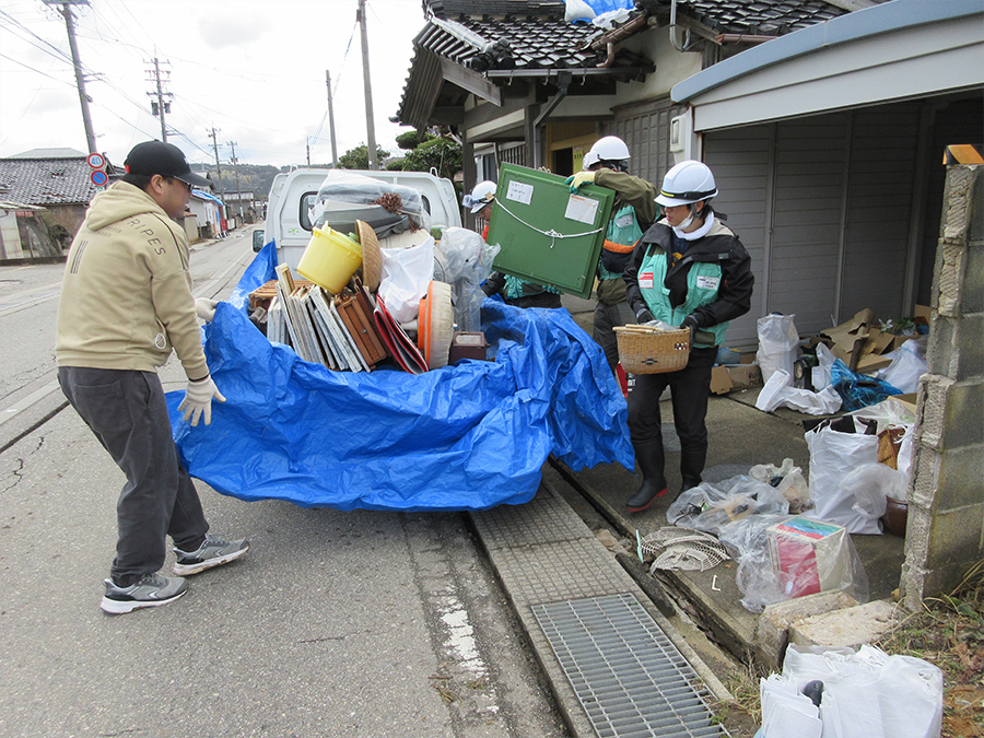 写真:能登半島地震 被災地復旧支援活動