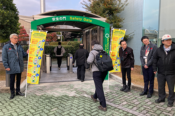 写真：各部門長による啓発活動