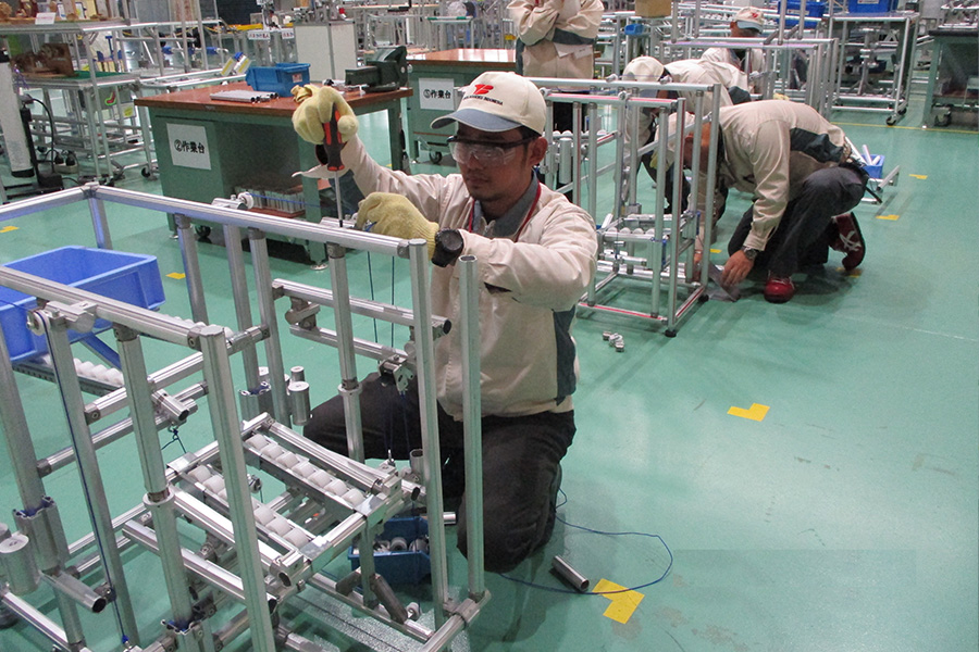 写真：からくり改善士実技風景