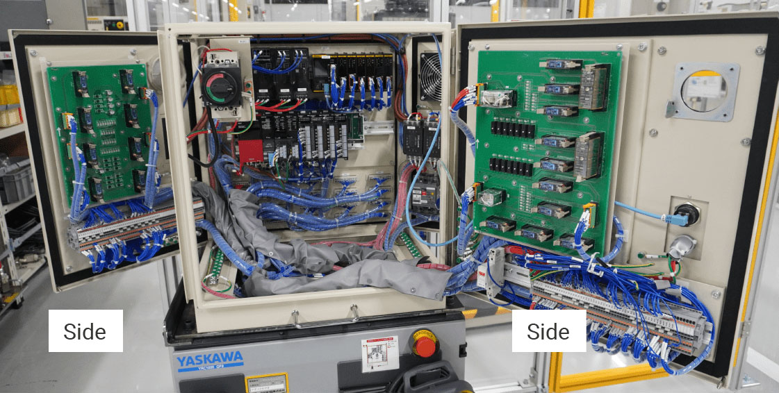 Installation of LEDs corresponding to each device on the assembly board