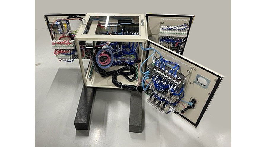 Layout of equipment in the control panel